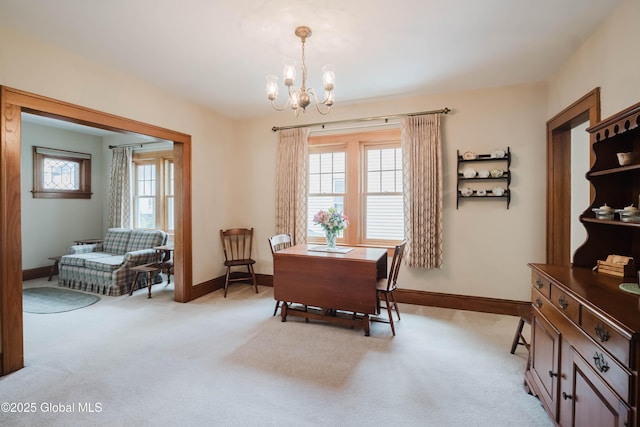 87 Hollywood Ave, Albany, NY 12208 - dining room featuring a chandelier and light carpet