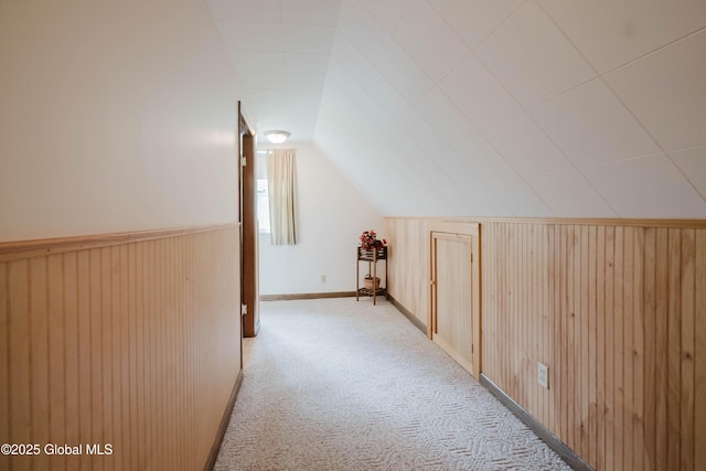 87 Hollywood Ave, Albany, NY 12208 - bonus room with light colored carpet, wooden walls, and vaulted ceiling