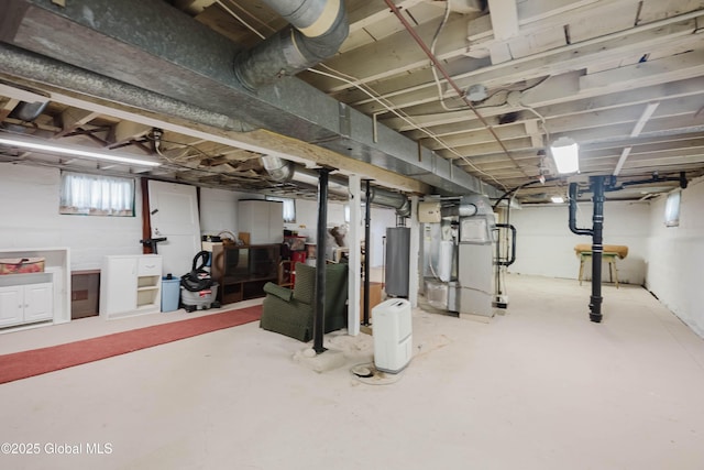 87 Hollywood Ave, Albany, NY 12208 - below grade area featuring water heater and heating unit