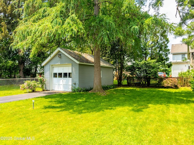 87 Hollywood Ave, Albany, NY 12208 - detached garage with asphalt driveway