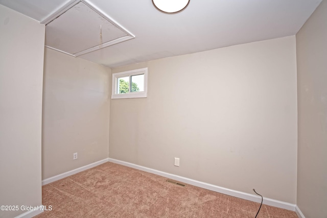 901 Adams St, Rotterdam, NY 12306 - spare room with attic access and carpet floors
