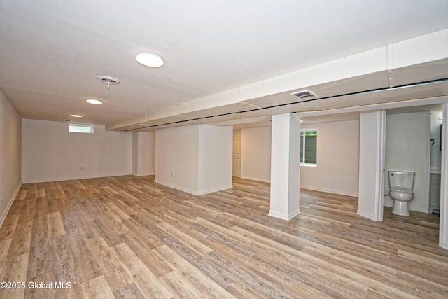 21 Crooked St, Charlton, NY 12019 - below grade area featuring light wood-type flooring and healthy amount of natural light