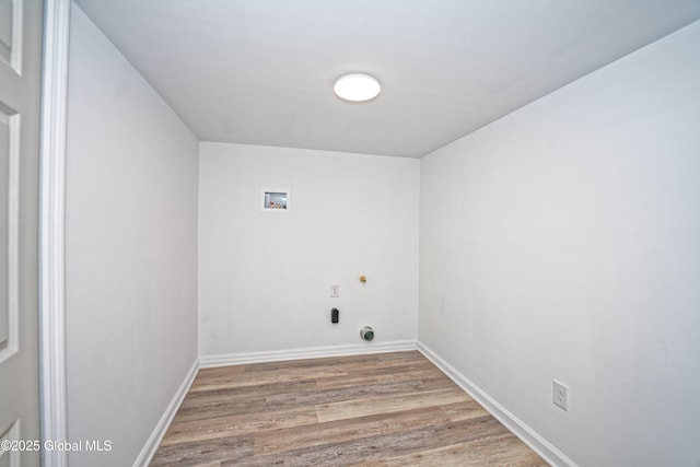 21 Crooked St, Charlton, NY 12019 - laundry area featuring washer hookup and wood finished floors