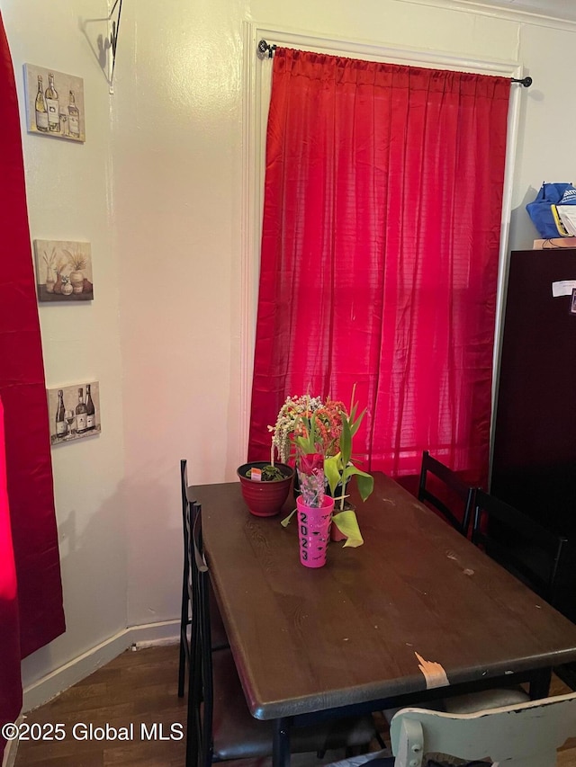 21-25 Mohawk St, Fort Plain, NY 13339 - dining space featuring wood finished floors and baseboards