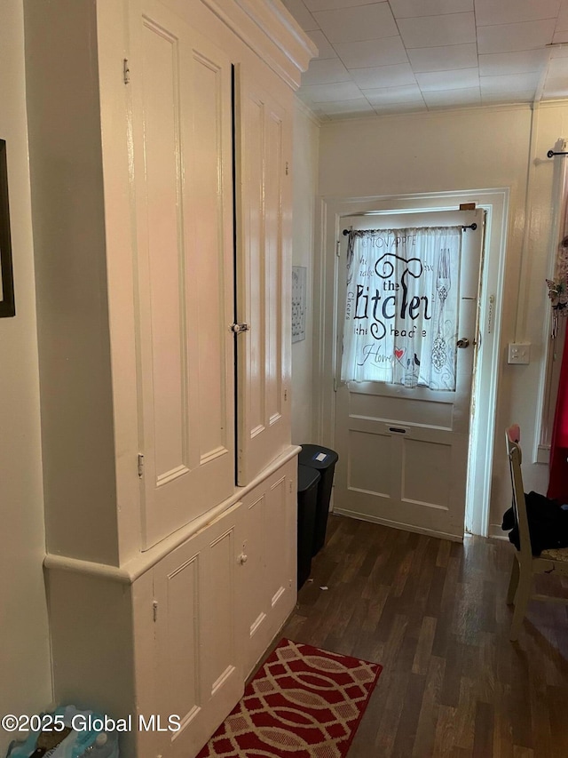 21-25 Mohawk St, Fort Plain, NY 13339 - doorway to outside featuring dark wood-style floors
