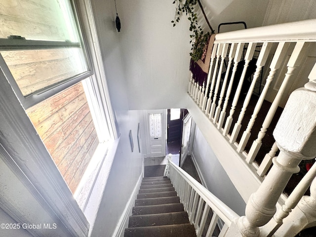 358 2nd St, Albany, NY 12206 - stairway with healthy amount of natural light