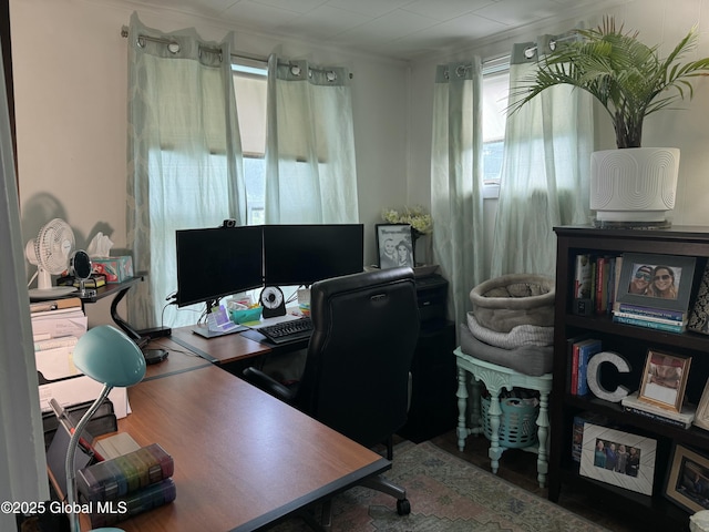 23 Ferry Blvd, South Glens Falls, NY 12803 - home office with wood finished floors