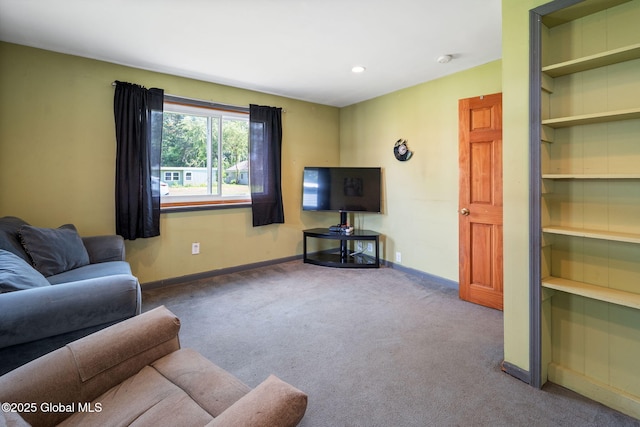 3445 Gari Ln, Guilderland, NY 12303 - living area featuring carpet floors and recessed lighting