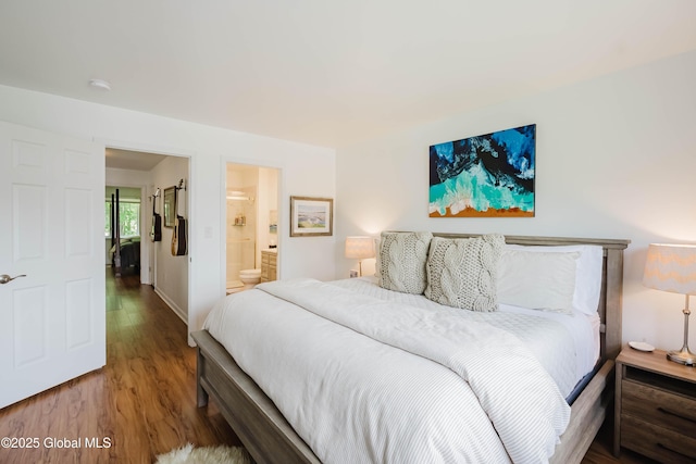 22 Pine Ridge Rd, Stillwater, NY 12866 - bedroom with wood finished floors and ensuite bathroom