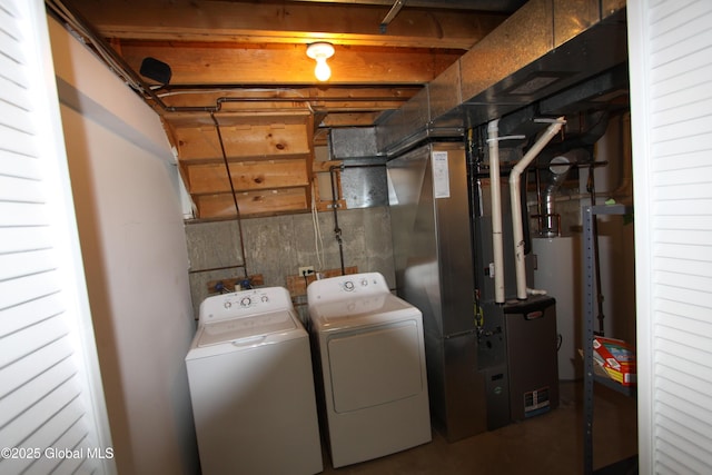 6 Galileo Way, Colonie, NY 12110 - laundry area featuring separate washer and dryer and heating unit