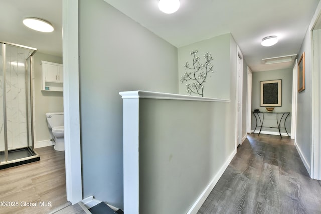 157 Mosquito Swamp Rd, Greenwich, NY 12834 - corridor featuring wood finished floors and an upstairs landing