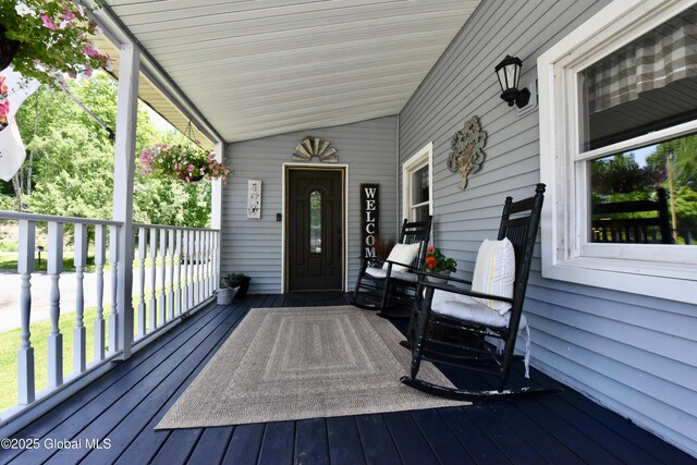 157 Mosquito Swamp Rd, Greenwich, NY 12834 - view of wooden porch