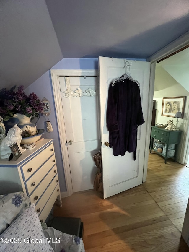 56 Wendell St, Ravena, NY 12143 - bedroom featuring light wood-style flooring and lofted ceiling