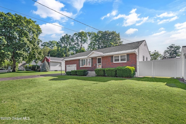 954 Obrien Ave, Rotterdam, NY 12303 - ranch-style house with a garage, brick siding, and a shingled roof