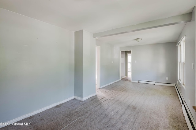 1818 4th St, Rensselaer, NY 12144 - spare room with carpet flooring and baseboard heating