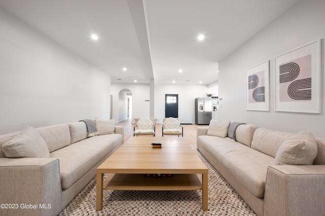 1 Wawayanda Pl, Middletown, NY 10940 - living area with arched walkways and recessed lighting
