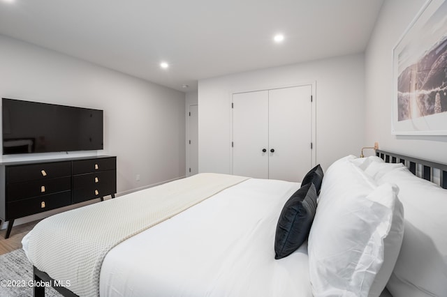 1 Wawayanda Pl, Middletown, NY 10940 - bedroom featuring recessed lighting, a closet, and wood finished floors
