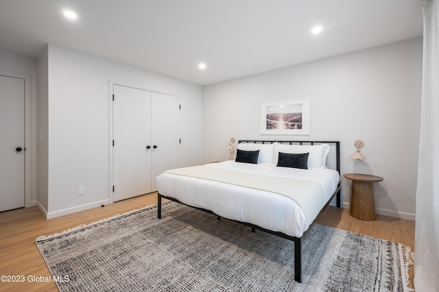 1 Wawayanda Pl, Middletown, NY 10940 - bedroom with light wood-style flooring, recessed lighting, and a closet