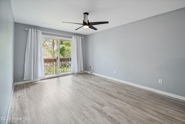 24 Esplande St, Bethlehem, NY 12158 - spare room with a ceiling fan and wood finished floors