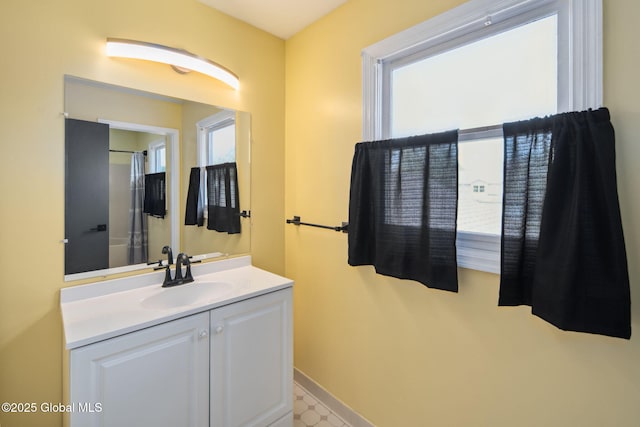 24 Esplande St, Bethlehem, NY 12158 - full bathroom with vanity and curtained shower