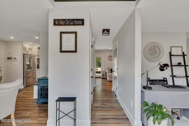 139 Country Walk Rd, Rotterdam, NY 12306 - hall with light wood-style floors and recessed lighting