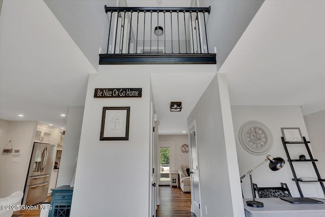 139 Country Walk Rd, Rotterdam, NY 12306 - staircase featuring wood finished floors and recessed lighting