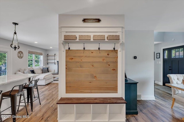 139 Country Walk Rd, Rotterdam, NY 12306 - mudroom with wood finished floors and recessed lighting