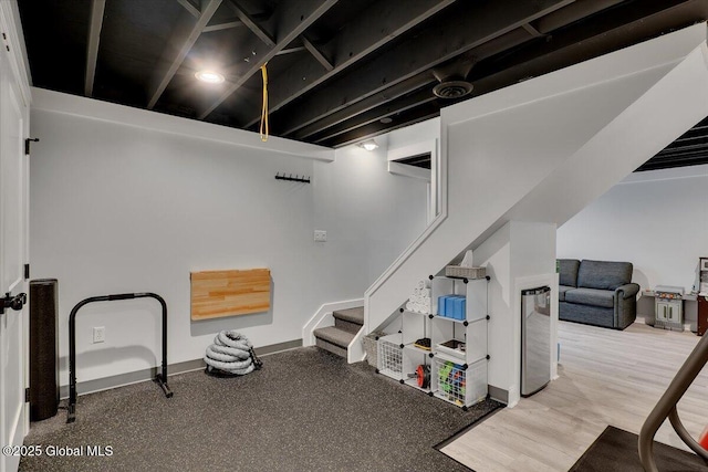 139 Country Walk Rd, Rotterdam, NY 12306 - finished basement featuring stairs and baseboards