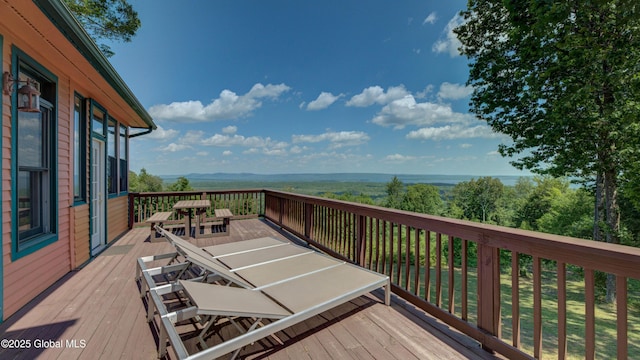 102 Taylor Ct, Mayfield, NY 12117 - view of wooden terrace