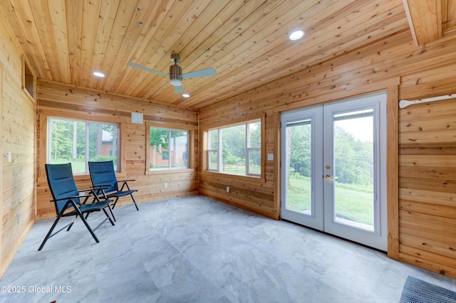 102 Taylor Ct, Mayfield, NY 12117 - sunroom / solarium featuring french doors and healthy amount of natural light