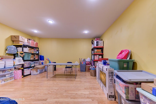 102 Taylor Ct, Mayfield, NY 12117 - playroom with wood finished floors and recessed lighting