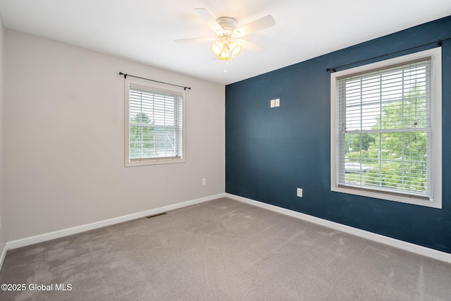 5 Heather Ln, Corinth, NY 12822 - carpeted spare room featuring baseboards and ceiling fan