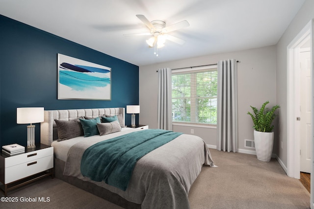 5 Heather Ln, Corinth, NY 12822 - carpeted bedroom with baseboards and ceiling fan