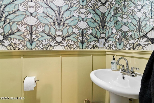 4 Mitchell Ave, Cambridge, NY 12816 - bathroom with a sink and a decorative wall