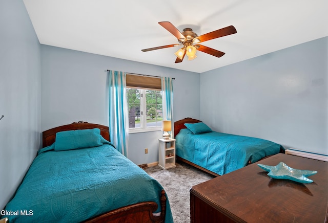 658 Salvia Ln, Guilderland, NY 12303 - bedroom featuring carpet flooring and ceiling fan