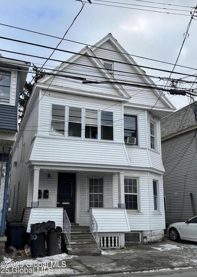 347 Hulett St, Schenectady, NY 12307 - view of front of house featuring covered porch