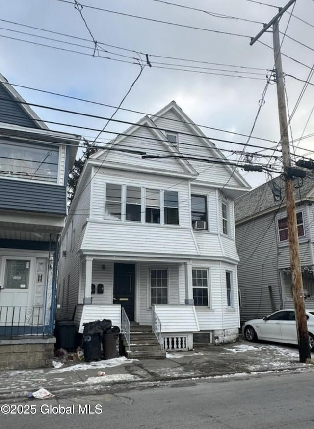 347 Hulett St, Schenectady, NY 12307 - view of front of house featuring covered porch