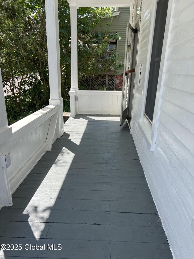 59 W St, Whitehall Village, NY 12887 - view of wooden porch