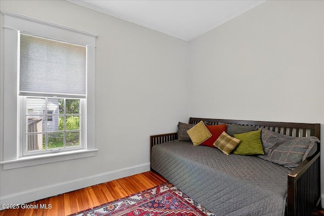 1280 Dean St, Niskayuna, NY 12309 - bedroom featuring ornamental molding and wood finished floors
