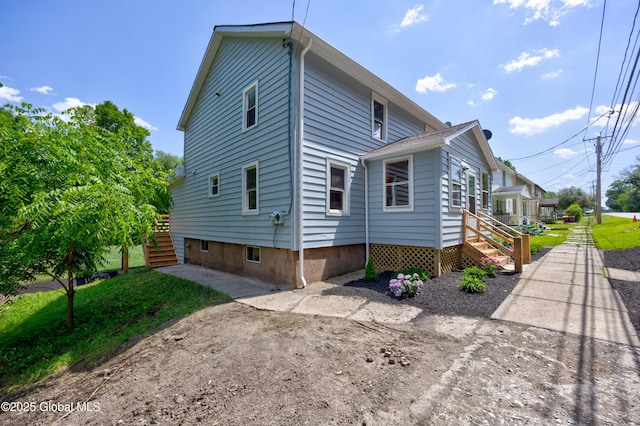 28 Gates Ave, Victory, NY 12871 - view of side of property featuring stairway