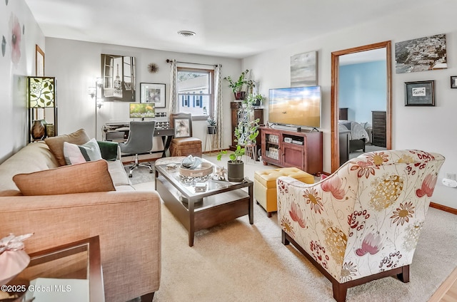 183 Cedarview Ln, Colonie, NY 12189 - living area featuring carpet floors and a desk