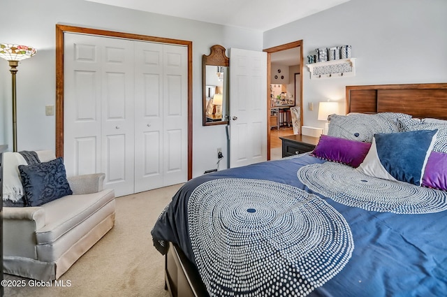 183 Cedarview Ln, Colonie, NY 12189 - bedroom featuring light carpet and a closet