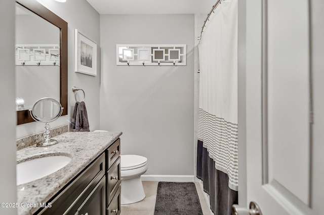 183 Cedarview Ln, Colonie, NY 12189 - bathroom with vanity, curtained shower, and tile patterned flooring
