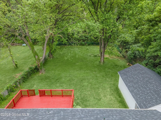 311 Old Loudon Rd, Colonie, NY 12110 - view of grassy yard with a deck