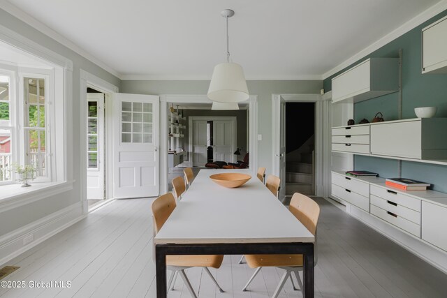88 Mac Brown Rd, Claverack, NY 12513 - dining area featuring crown molding and wood finished floors