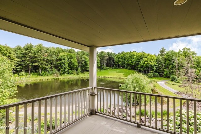 88 Mac Brown Rd, Claverack, NY 12513 - balcony featuring a water view and view of scattered trees
