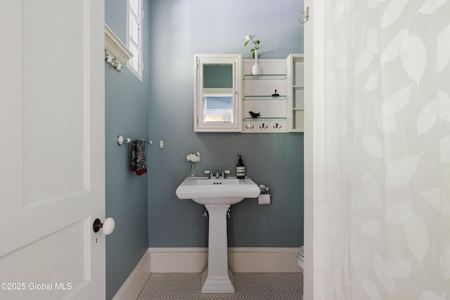 88 Mac Brown Rd, Claverack, NY 12513 - bathroom featuring tile patterned flooring and curtained shower