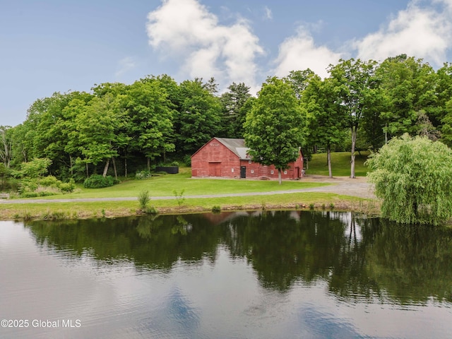 88 Mac Brown Rd, Claverack, NY 12513 - water view featuring a barn