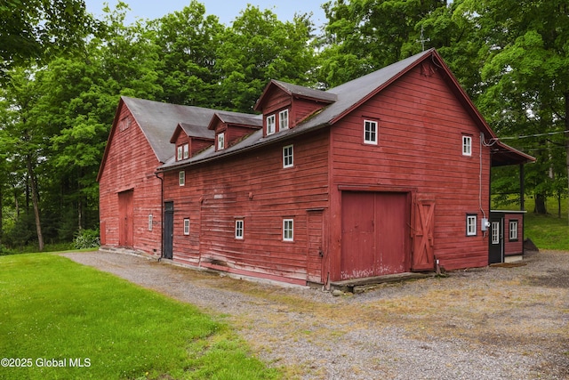 88 Mac Brown Rd, Claverack, NY 12513 - view of side of property featuring a lawn and a barn