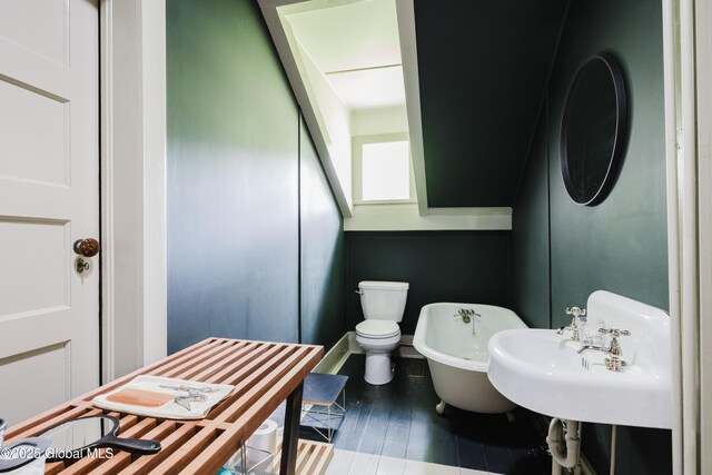 88 Mac Brown Rd, Claverack, NY 12513 - full bath featuring a freestanding tub and wood finished floors